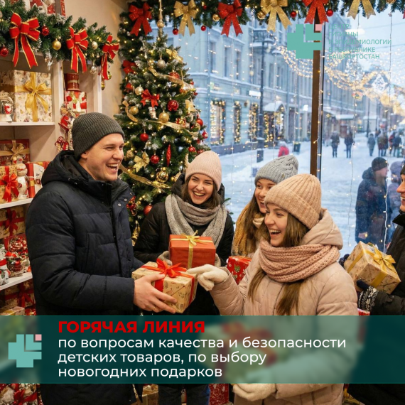 ГОРЯЧАЯ ЛИНИЯ по вопросам качества и безопасности детских товаров по выбору подарков    